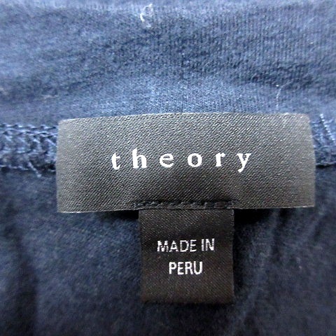  теория Theory cut and sewn U шея короткий рукав L темно-синий темно-синий /RT женский 