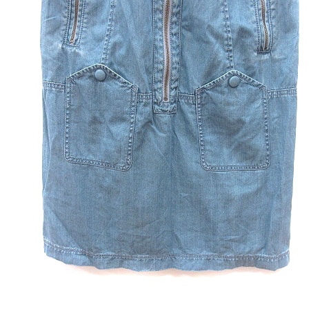  French Connection FRENCH CONNECTION One-piece Mini Denim short sleeves 8 blue blue /MS lady's 