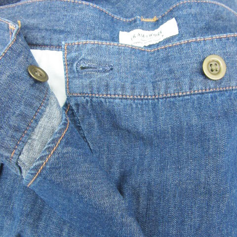  framework Framework Denim pants jeans wide tapered pants 7 minute height 36 S blue blue /YM43 #MO lady's 