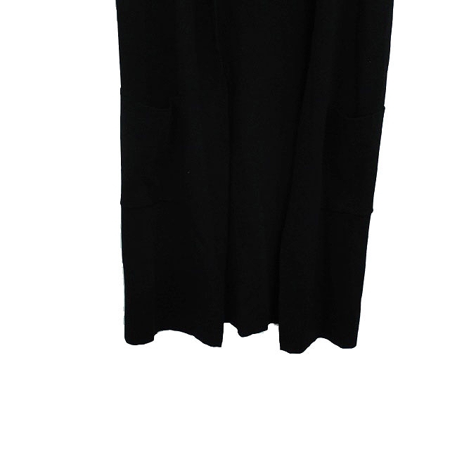  M pull mieM-Premier cardigan long no sleeve topa- simple 36 black black /KT10 lady's 