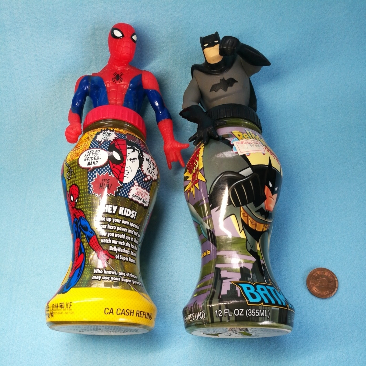 ヤフオク バットマン スパイダーマン ボトルフィギュア 2本 ヤフオク バットマン スパイダーマン ボトルフィギュア 2本