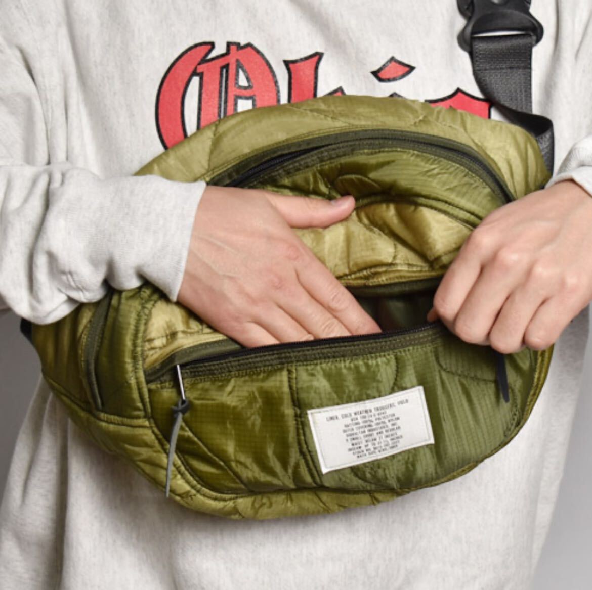 US Customized Quilted Body Bag Military ミリタリー ボディー US Customized Quilted Body Bag Military ミリタリー ボディー