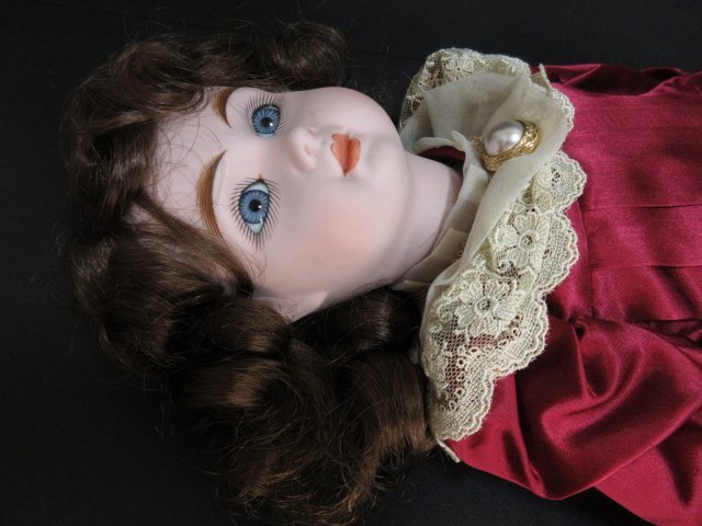 Y298^ collectors doll /jumo-/1890 year /CD-183/ total height 50cm/ bisque doll / written guarantee attaching / boxed / costume extra attaching / West doll antique / beautiful goods 