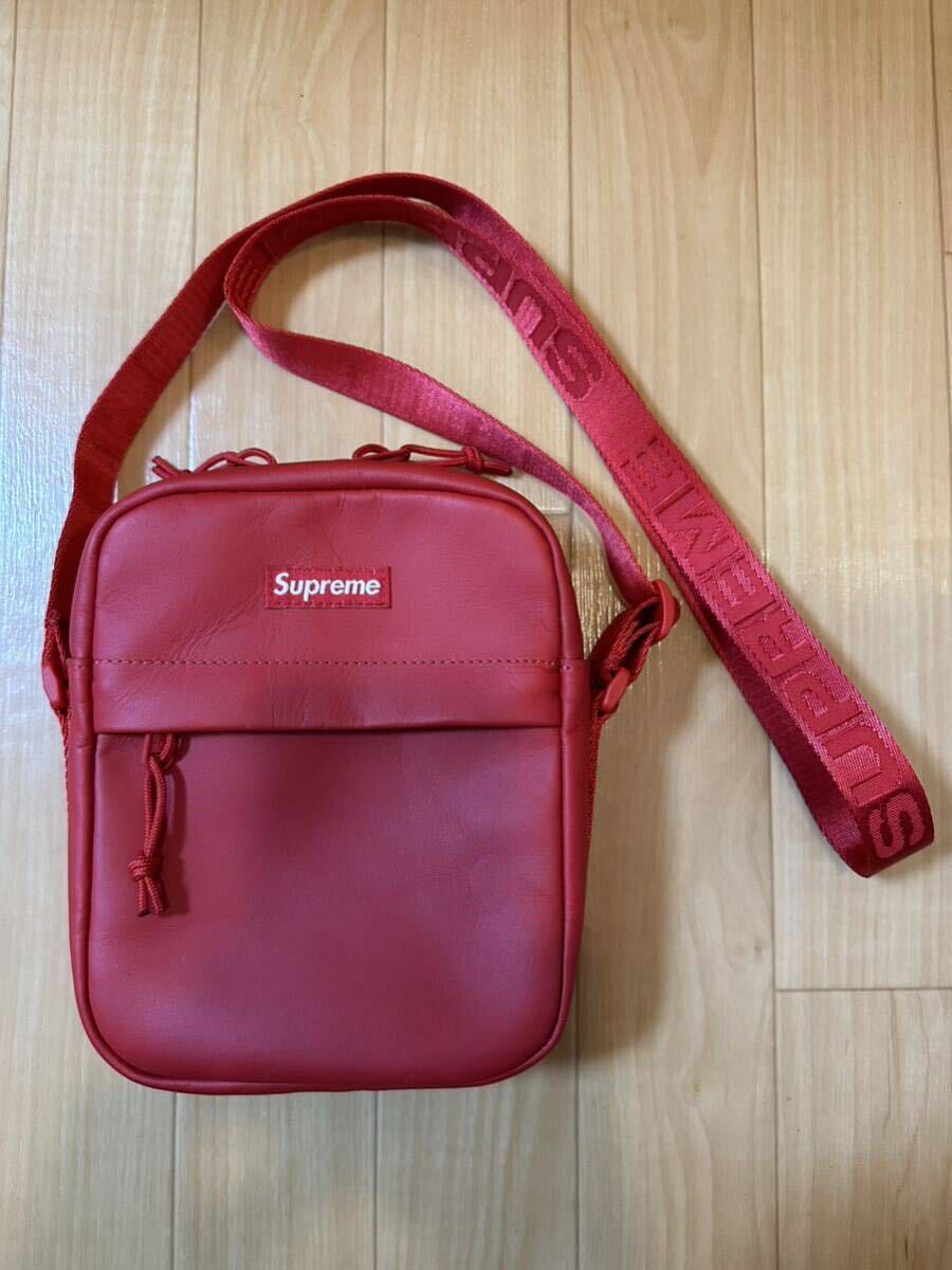 Supreme Leather Shoulder Bag Red 23FW Week10 シュプリーム Supreme Leather Shoulder Bag Red 23FW Week10 シュプリーム