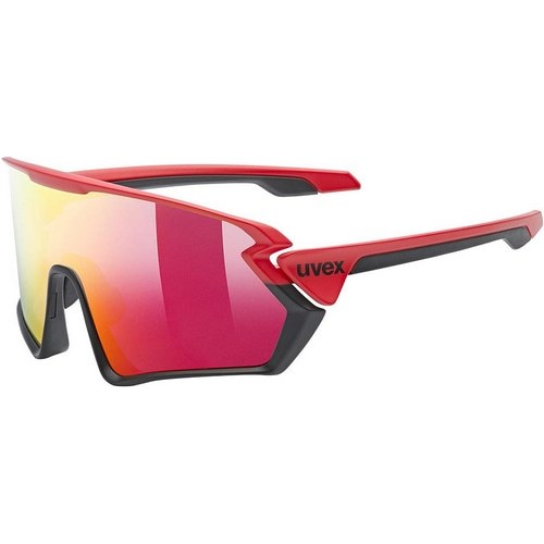22uvex sportstyle 231 レッド/ブラックマット ミラーレッド VLT:13%