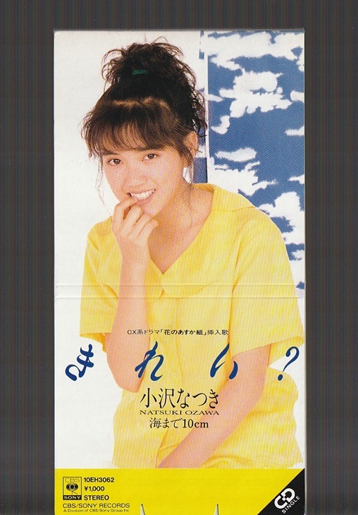 即決 8cm シングル SCD 小沢なつき きれい c/w 海まで10cm 初期プレス1000円盤 10EH-3062 税表記なし CX系ドラマ「花のあすか組」挿入歌|Yahoo!フリマ(旧PayPayフリマ) 即決 8cm シングル SCD 小沢なつき きれい c/w 海まで10cm 初期プレス1000円盤 10EH-3062 税表記なし CX系ドラマ「花のあすか組」挿入歌|Yahoo!フリマ(旧PayPayフリマ)