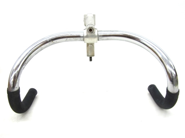 e11786 日東 NITTO-80 NJS ピスト 天返しステム ドロップハンドル ロードバイク 競輪 ③