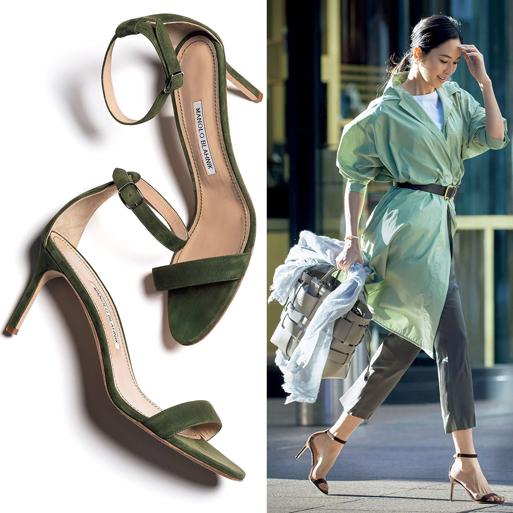 Precious掲載 MANOLO BLAHNIK マノロブラニク CHAOS スエード Precious掲載 MANOLO BLAHNIK マノロブラニク CHAOS スエード