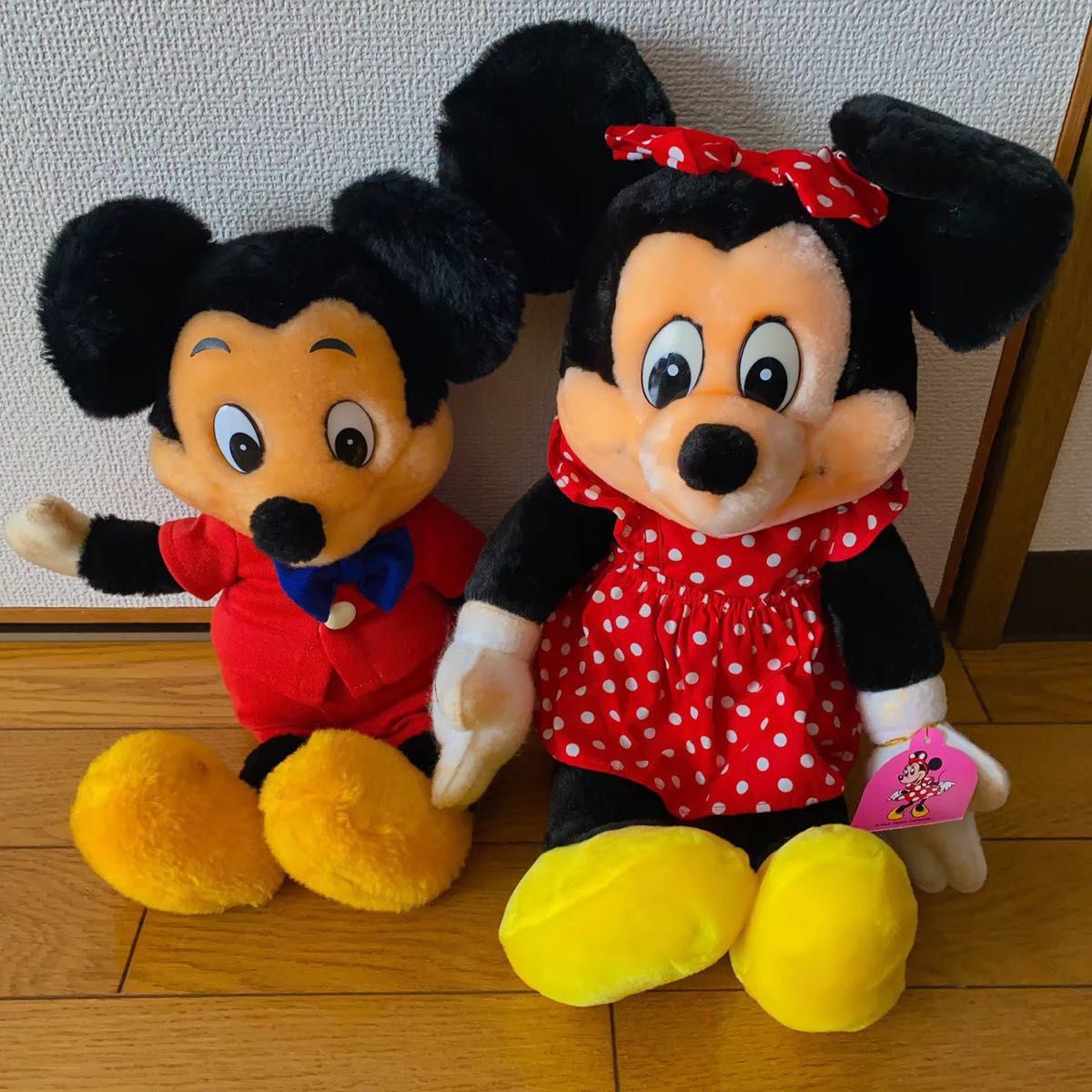 レア】昭和レトロ ミッキー&ミニー ディズニー ぬいぐるみ レア】昭和レトロ ミッキー&ミニー ディズニー ぬいぐるみ