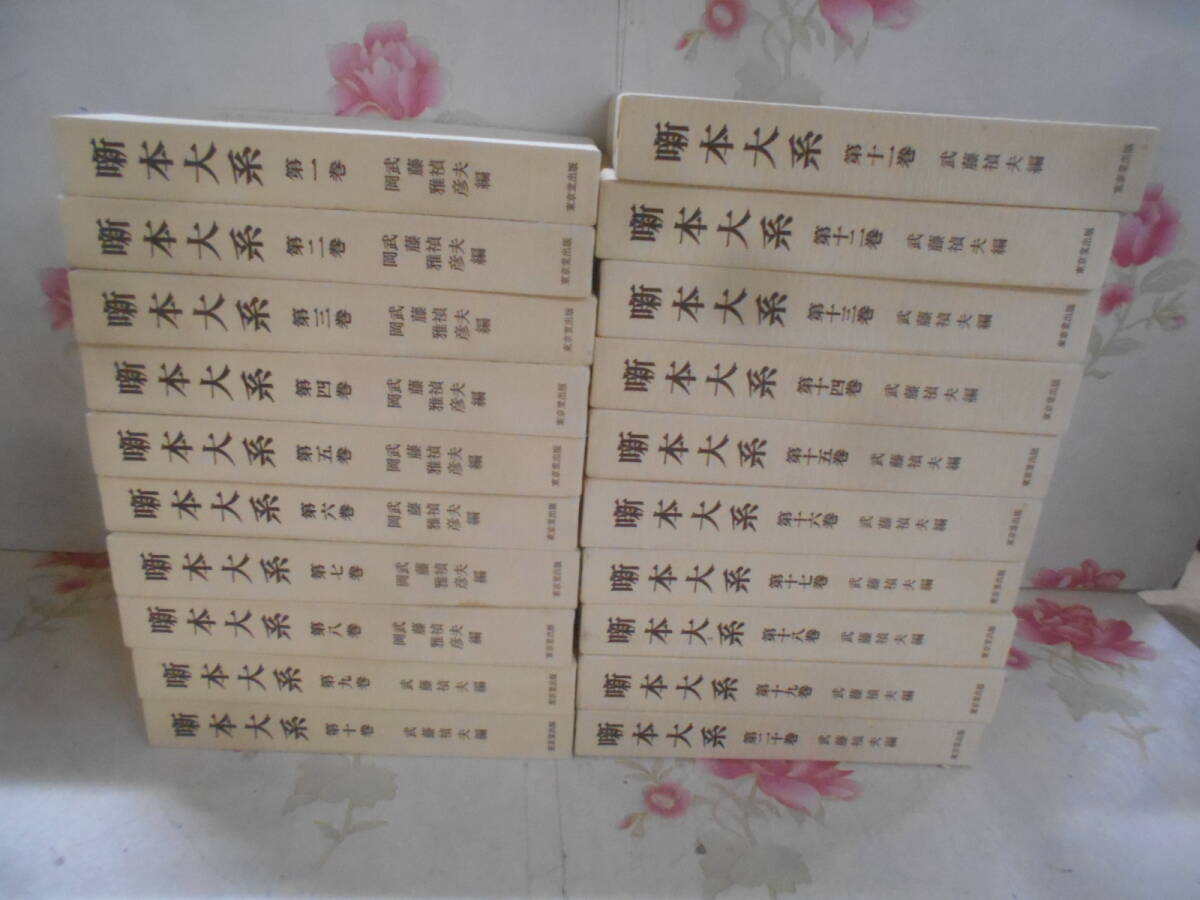 9◎○/噺本大系 全20巻揃い/武藤禎夫・岡雅彦 著/昭和62年再版 9◎○/噺本大系 全20巻揃い/武藤禎夫・岡雅彦 著/昭和62年再版