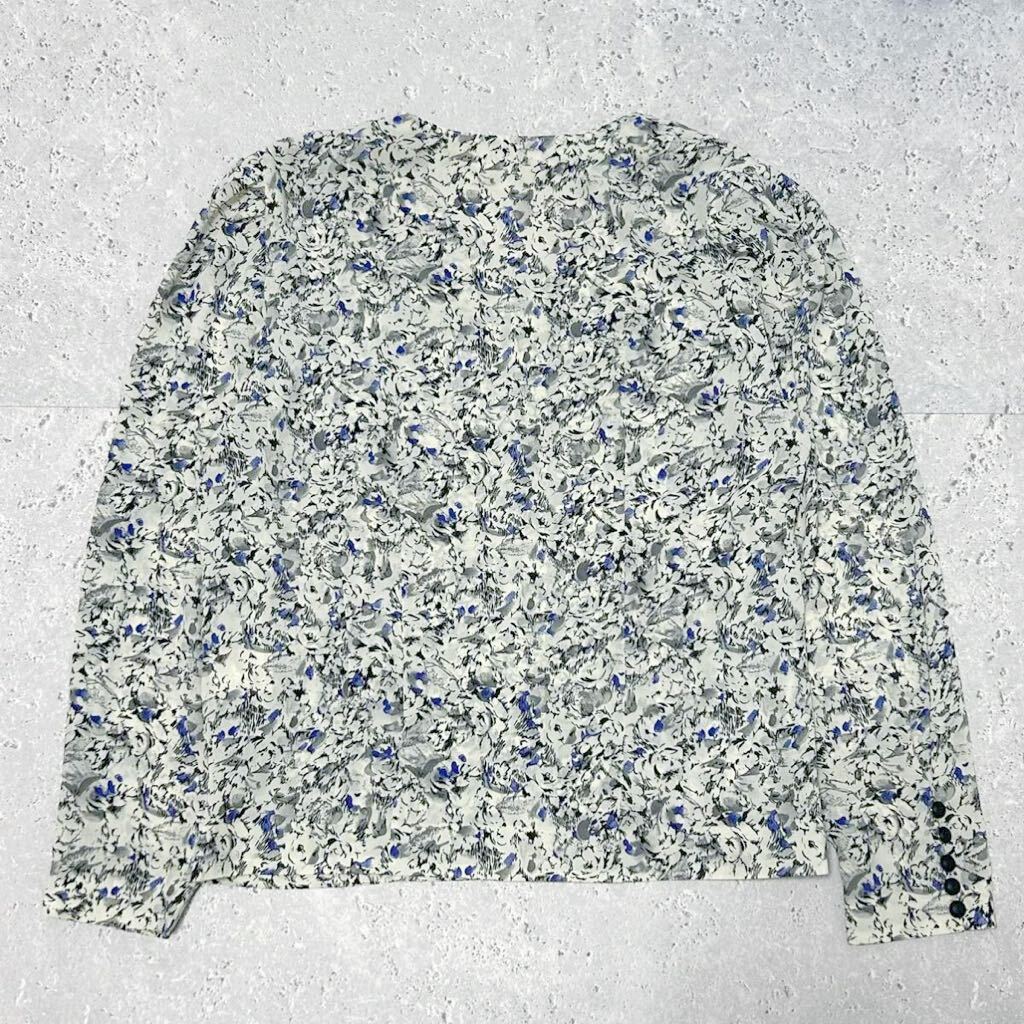 Leilian レリアン 花柄ブラウス 総柄 シフォンブラウス トップス Leilian レリアン 花柄ブラウス 総柄 シフォンブラウス トップス
