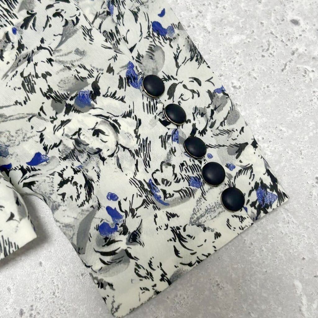 Leilian レリアン 花柄ブラウス 総柄 シフォンブラウス トップス Leilian レリアン 花柄ブラウス 総柄 シフォンブラウス トップス
