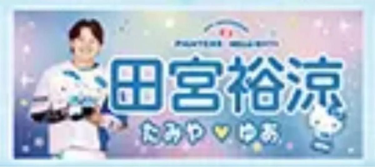 日本ハムファイターズ かわいいシリーズ キティ タオル 田宮裕涼 日本ハムファイターズ かわいいシリーズ キティ タオル 田宮裕涼