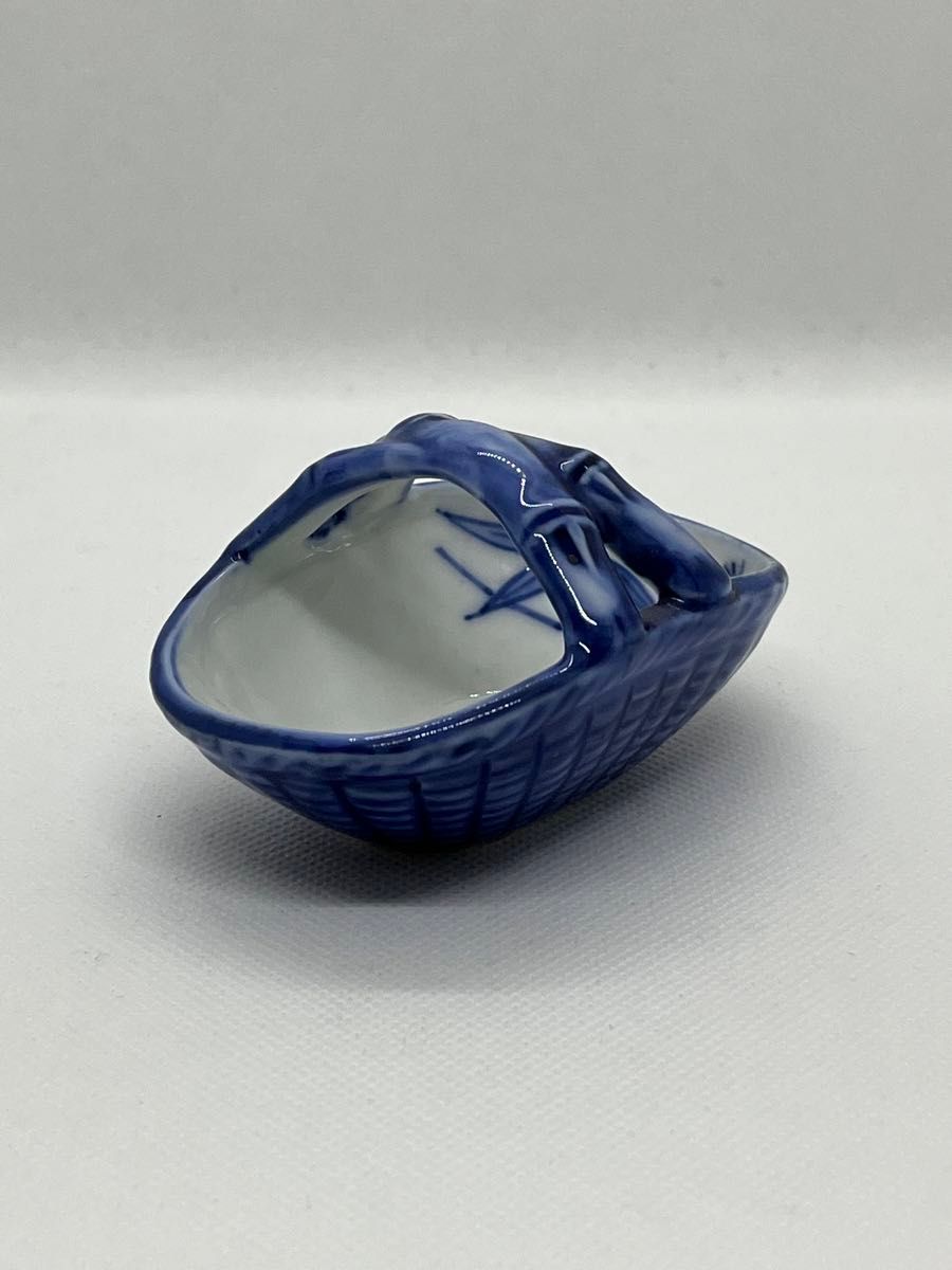 煎茶道 竹籠入り染付煎茶椀22 煎茶道 竹籠入り染付煎茶椀22 煎茶道 竹籠入り染