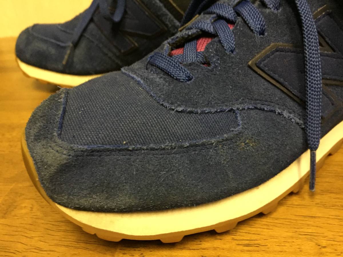 NEW BALANCE WL５７４AMA 青/紫 ウィメンズ２８Ｂ USED ランニング_画像7