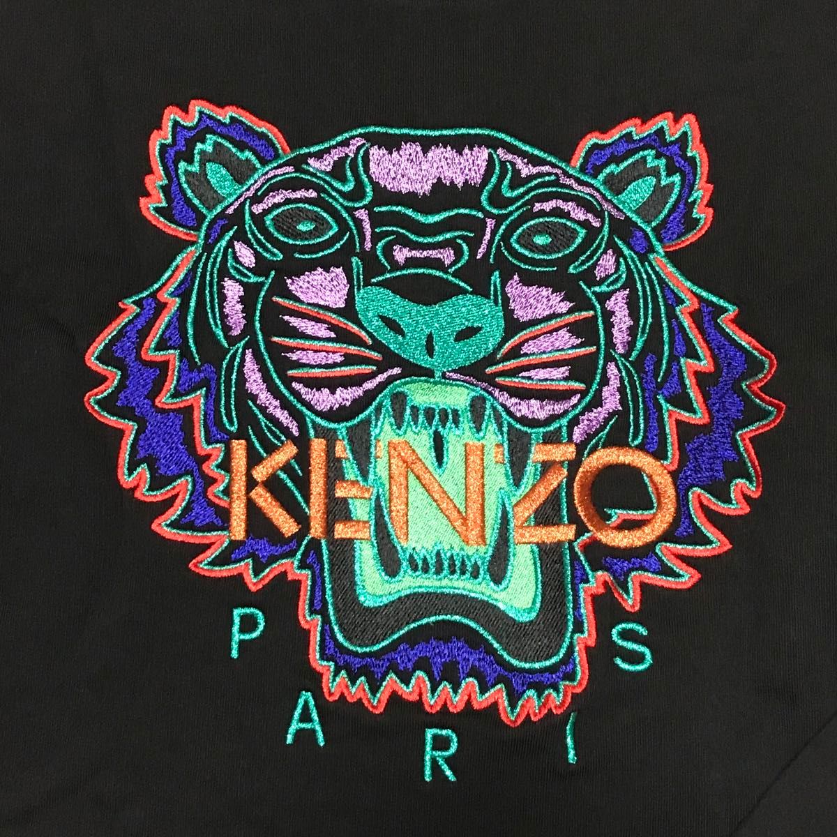 KENZO ケンゾー トレーナー 長袖 XL 黒 スウェット マルチカラー KENZO ケンゾー トレーナー 長袖 XL 黒 スウェット マルチカラー