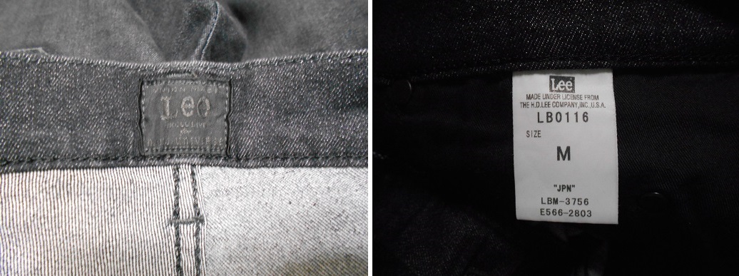 LEE × nanouniverse Lee × Nano Universe специальный заказ LB0116 черный обтягивающий джинсы лодыжка длина чёрный повреждение ремонт обработка M размер 