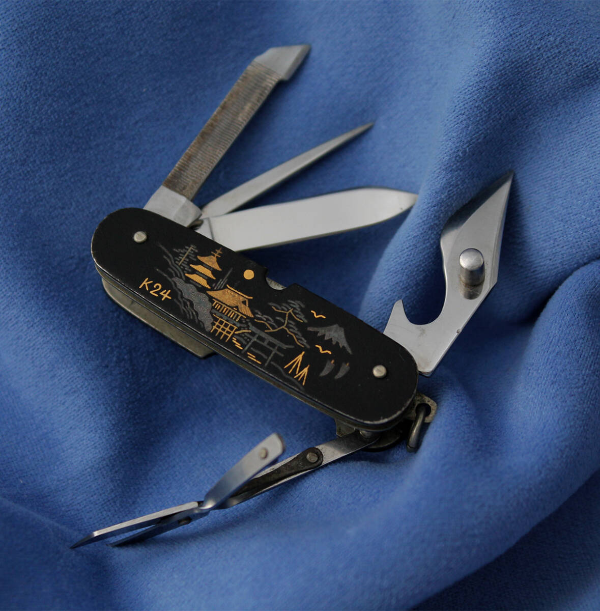 10500円 藤本ナイフ 東京ナイフ 象嵌5丁出 ORIENTAL刻印 PXで 10500円 藤本ナイフ 東京ナイフ 象嵌5丁出 ORIENTAL刻印 PXで