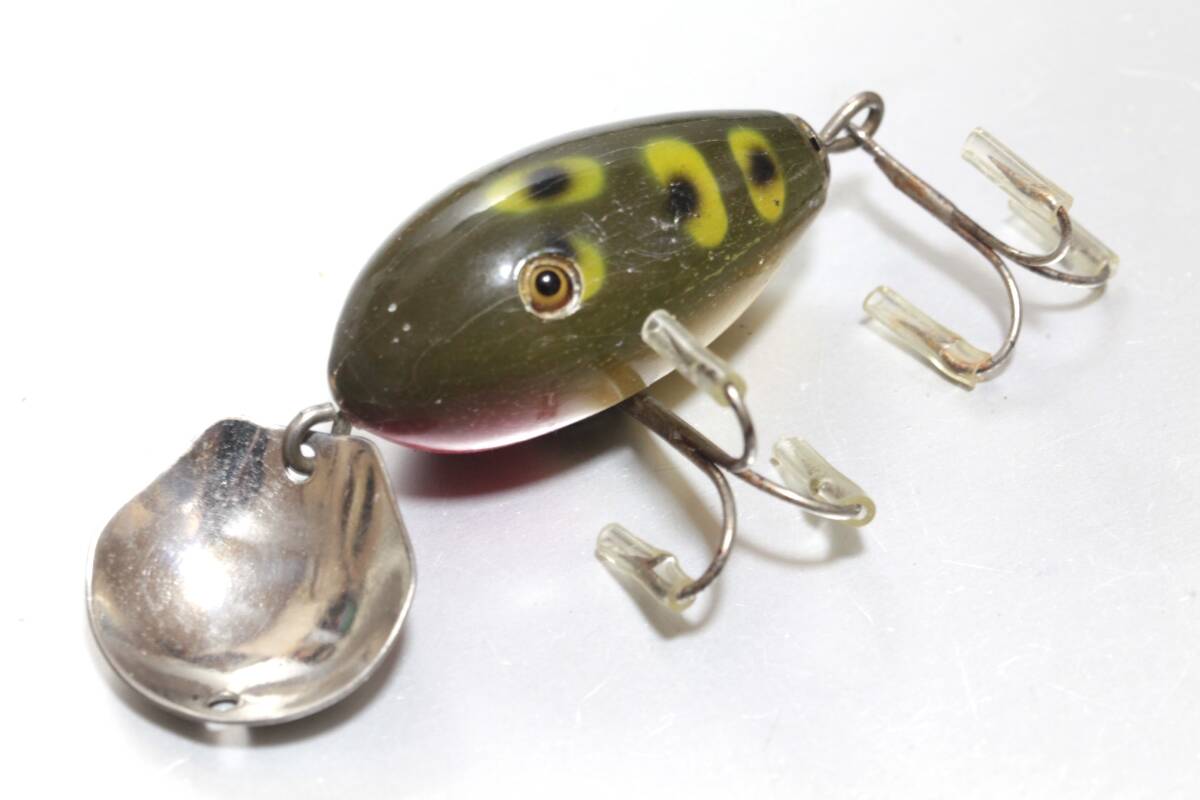 希少 Creek Chub Flip Flap #4400 クリークチャブ フリップ フラップ #19 Frog シェイクスピア ヘドン サウスベンド フルーガー