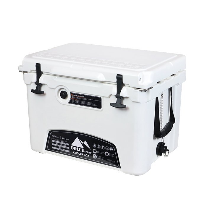 最新入荷 最長1週間氷が解けないクーラーボックス バッグ###ボックスB-35白### BOX ハード 回転成形 保冷保温機能に優れたロトモールド 33.1L 大型 30L未満