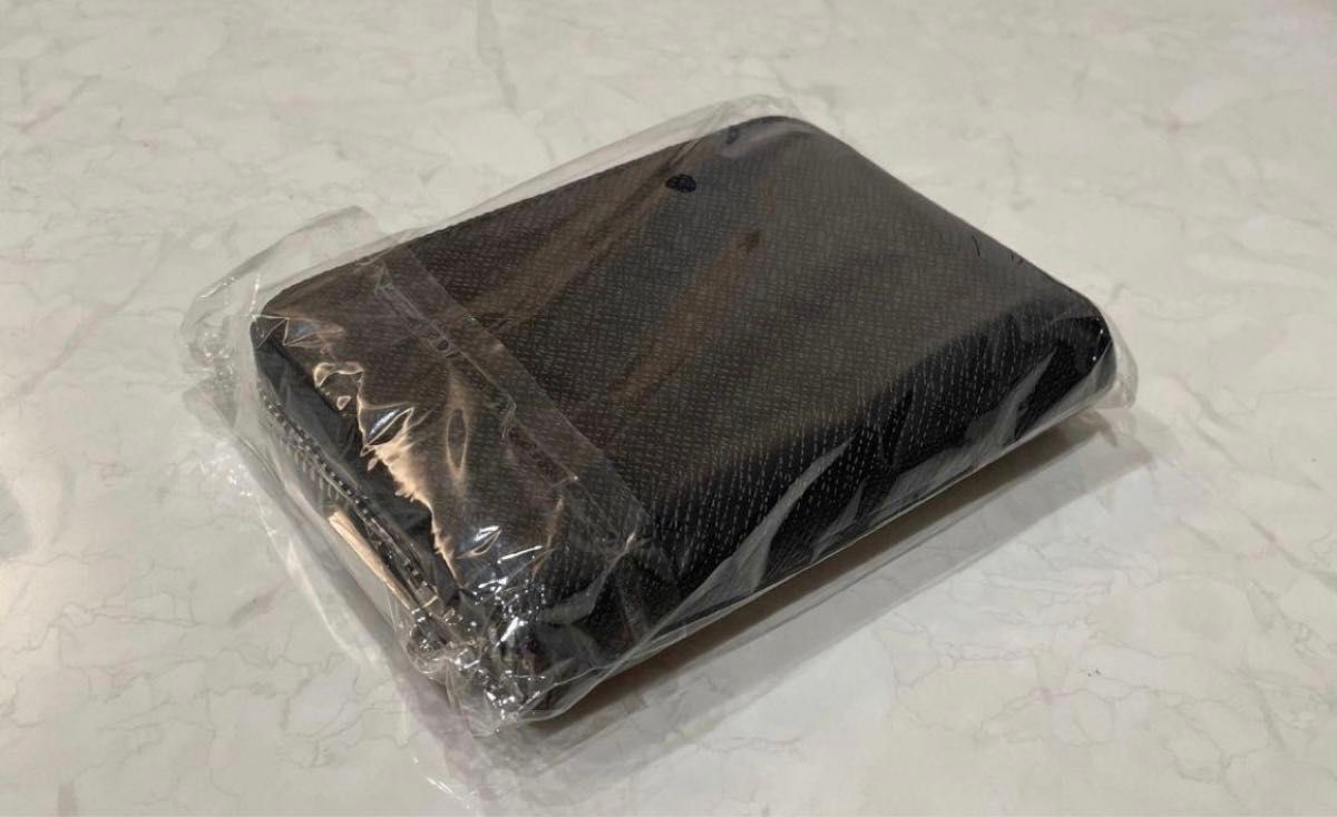 ミニ財布 ウォレット レザー ブラック コインケース ファスナー 財布 銭入れ コンパクト　かっこいい　韓国　プレゼント　カップル