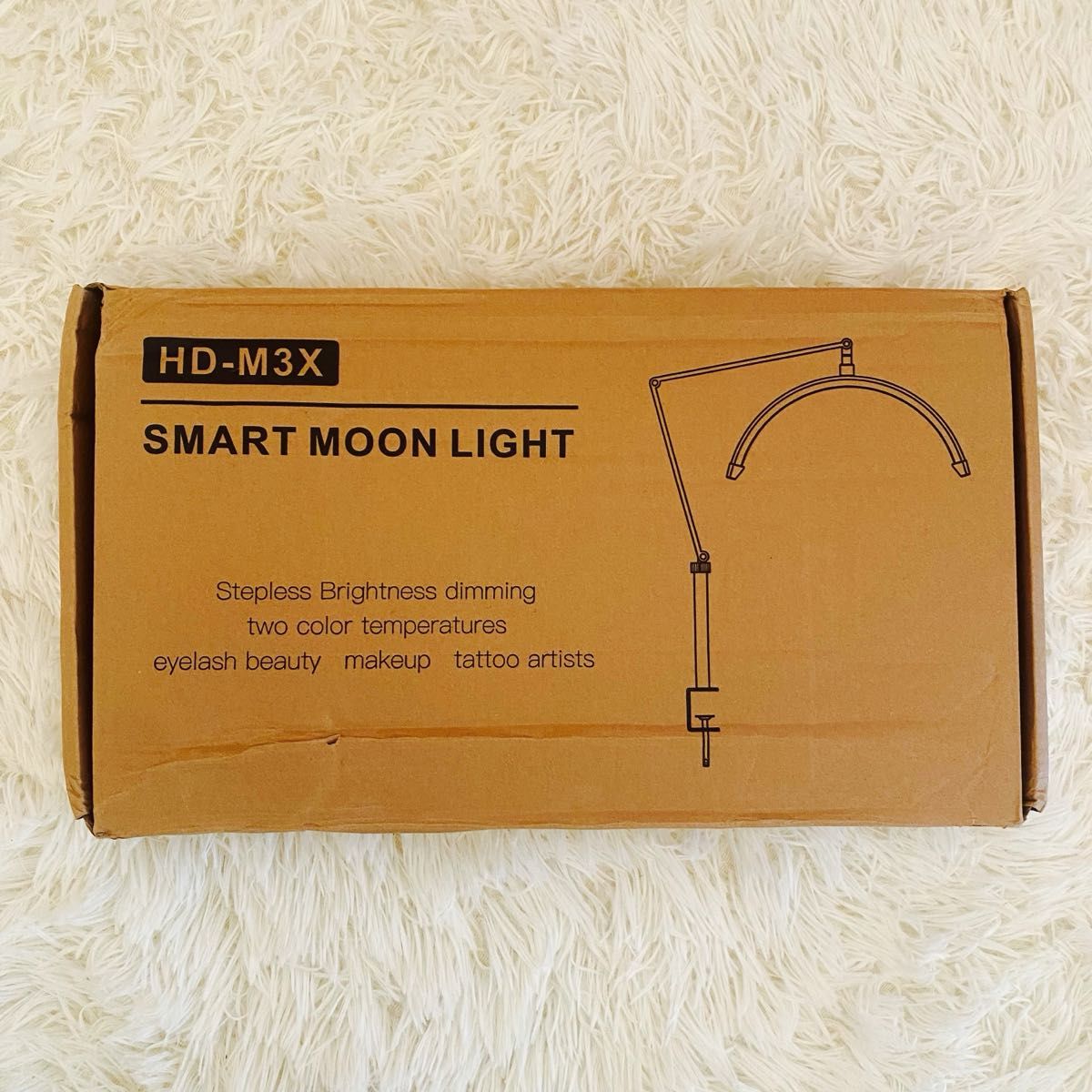 新品 LEDライト ハーフムーンライト ホワイト まつげ 新品 LEDライト ハーフムーンライト ホワイト まつげ