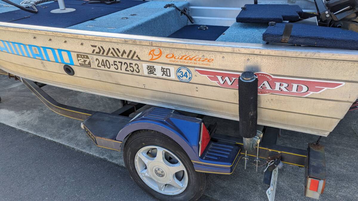 40400円 ウィザード アルミボート 12ft エレキ トレーラー 魚探2 40400円 ウィザード アルミボート 12ft エレキ トレーラー 魚探2