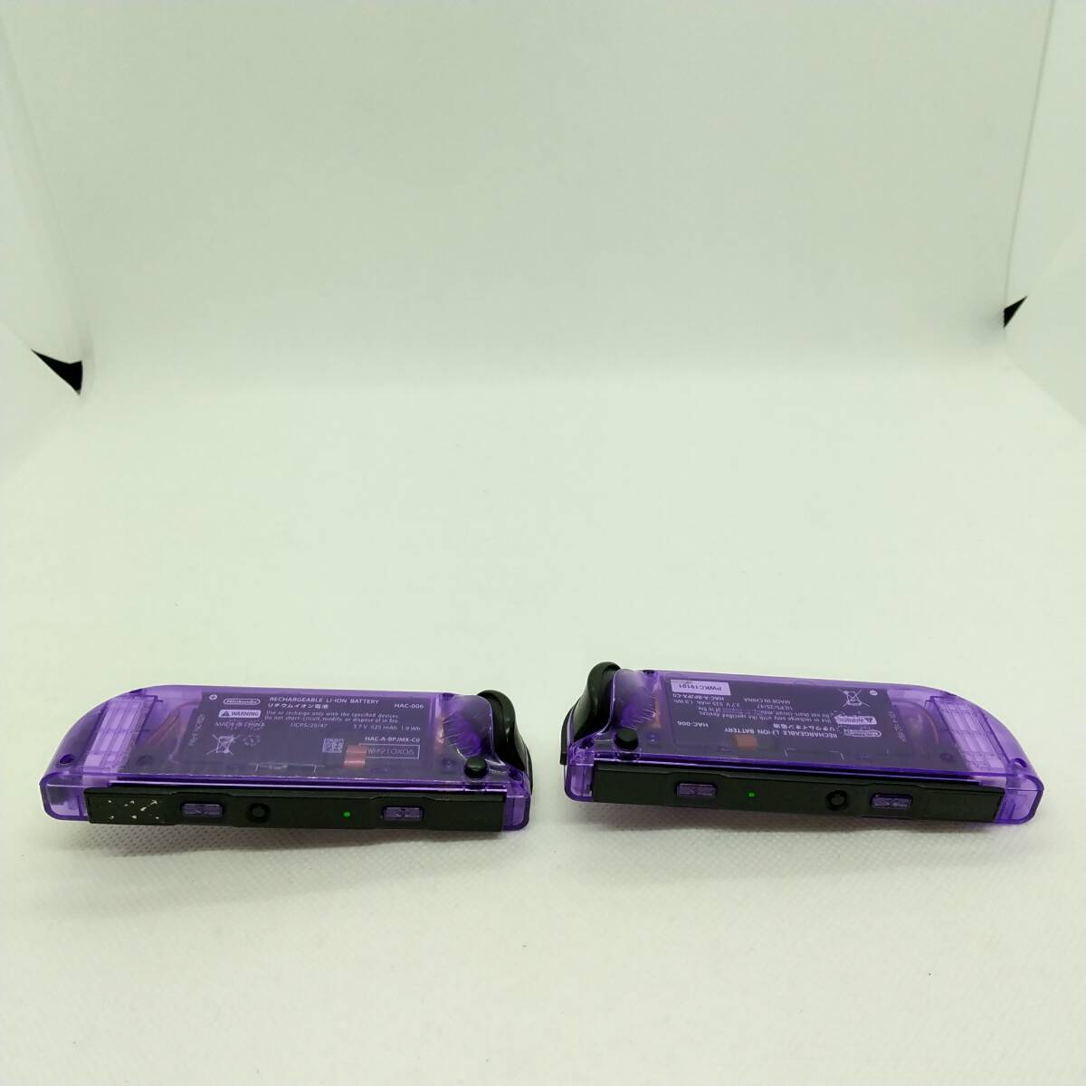 外装カスタム】①Switch ジョイコン クリアパープル 左右LR 外装カスタム】①Switch ジョイコン クリアパープル 左右LR