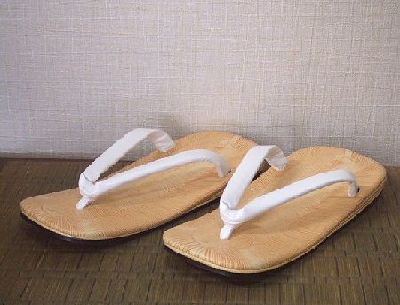 * company temple to gentleman leather bottom sandals setta L size white cow leather flower . attaching kichiba pcs postage included prompt decision 