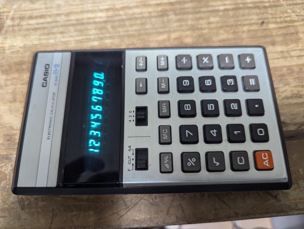 Yahoo!オークション - CASIO H-2 電卓 ( カシオ レトロ 当時 Yahoo!オークション - CASIO H-2 電卓 ( カシオ レトロ 当時