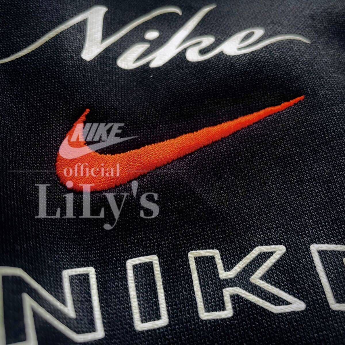 新品 NIKE上下セットアップ 黒 L ブラック オレンジ ナイキ 黒 新品 NIKE上下セットアップ 黒 L ブラック オレンジ ナイキ 黒