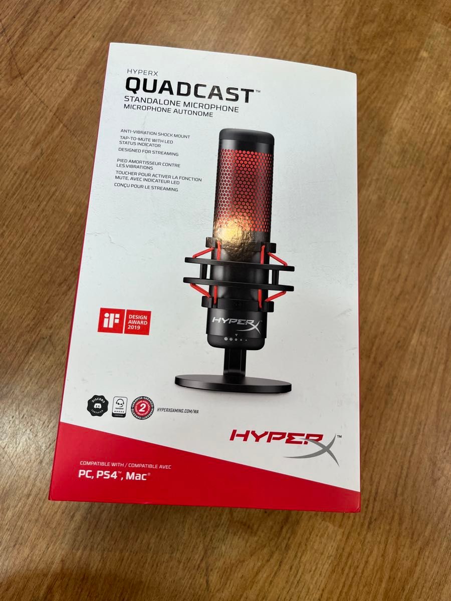 HyperX QuadCast スタンドアロンマイクHX-MICQC-BK HyperX QuadCast スタンドアロンマイクHX-MICQC-BK
