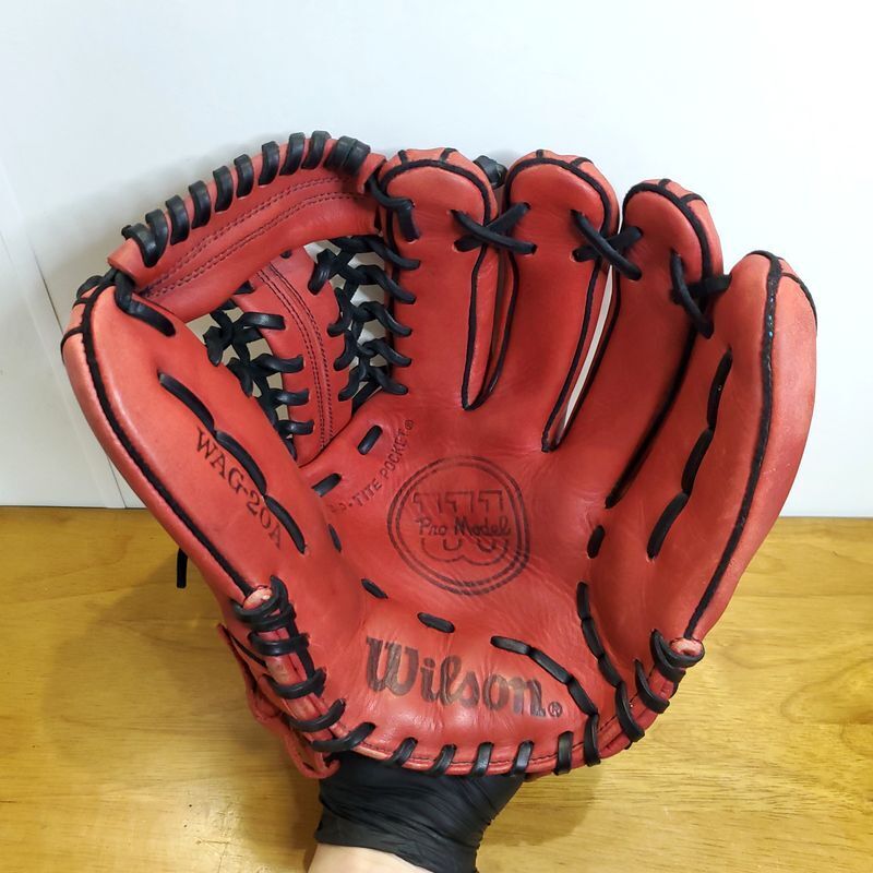 42 ウイルソン 一般軟式用グラブ ネイビー×グレー×ブリック 42 ウイルソン 一般軟式用グラブ ネイビー×グレー×ブリック