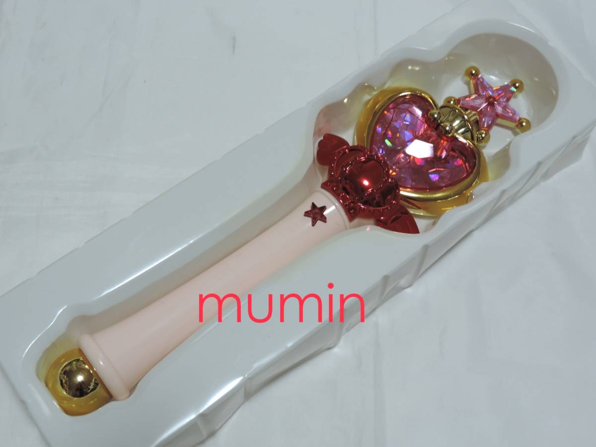  Bandai Прекрасная воительница Сейлор Мун SS розовый moon палочка 1994 год сделано в Японии первая версия подлинная вещь (. внутри прямой ./.. moon /..../ палка 