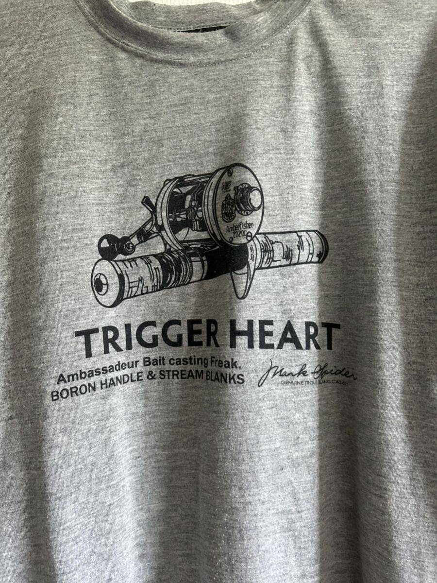 カスケット CASKET トラウト トリガー Trigger Heat Tシャツ ルアー ベゼル 渓流 アンバサダー　2500 柄 ABU ベイト リール ロッド 絵柄