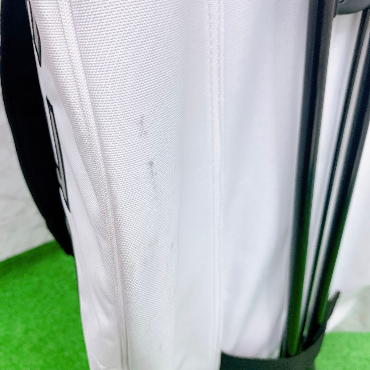 良品】FIDES フィデス キャディバック GOLF ホワイト スタンド 良品】FIDES フィデス キャディバック GOLF ホワイト スタンド