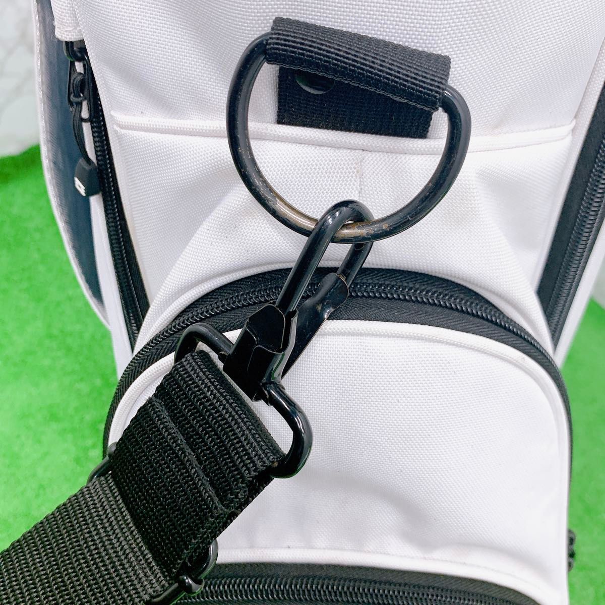 良品】FIDES フィデス キャディバック GOLF ホワイト スタンド 良品】FIDES フィデス キャディバック GOLF ホワイト スタンド