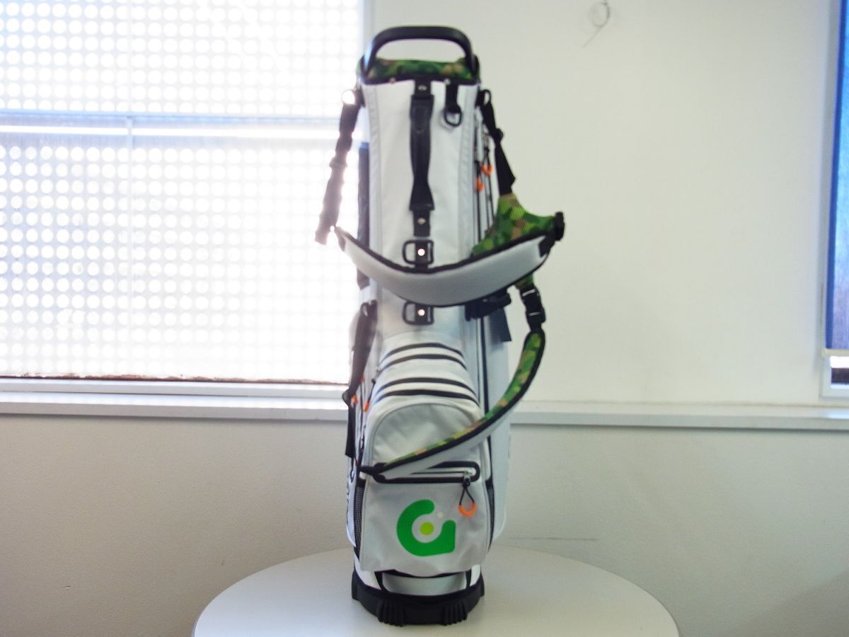 正規★Gravis golf グラビスゴルフ スタンドキャディバッグ G-Stand Bag【GGS-3A-SC01】ホワイト白【本物保証】表参道ヒルズ店限定品