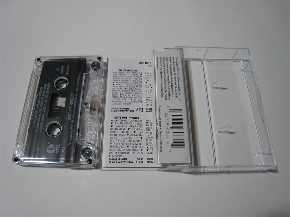 [ cassette tape ] V.A. (THIRD WORLD, ZIGGY MARLEY, ASWAD, JIMMY CLIFF, DESMOND DEKKER other ) / BEST OF REGGAE US version 