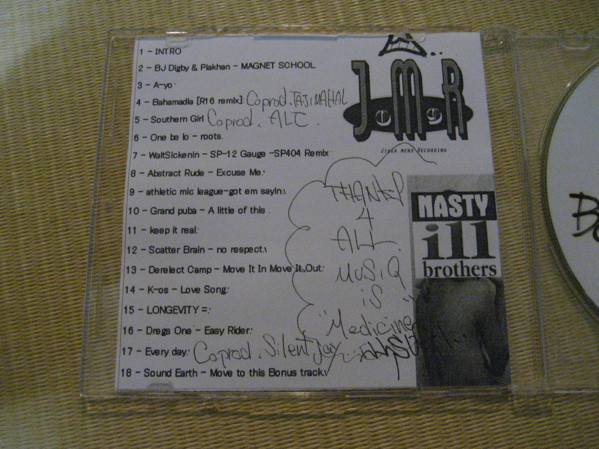 MIXCD BOOTLEG REMIX LP (CD-R)/Nasty Ill Brother S.U.G.I (ILLSUGI kiyo muro jaydee MONJU MITSU THE BEATS IGACOROSAS _画像2