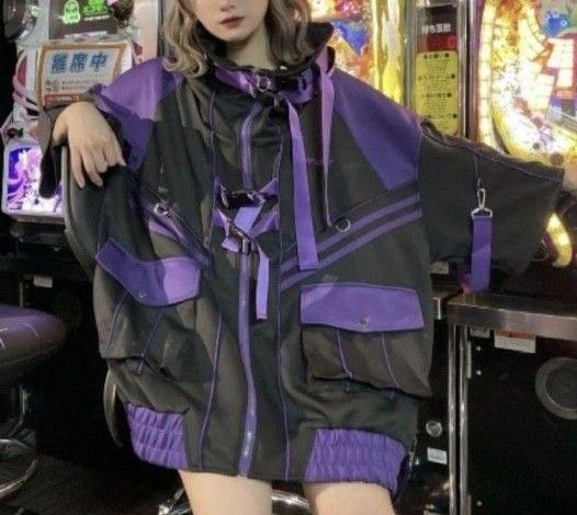 レフレム REFLEM サイバー切替スリーブハーフジャージパーカー レフレム REFLEM サイバー切替スリーブハーフジャージパーカー