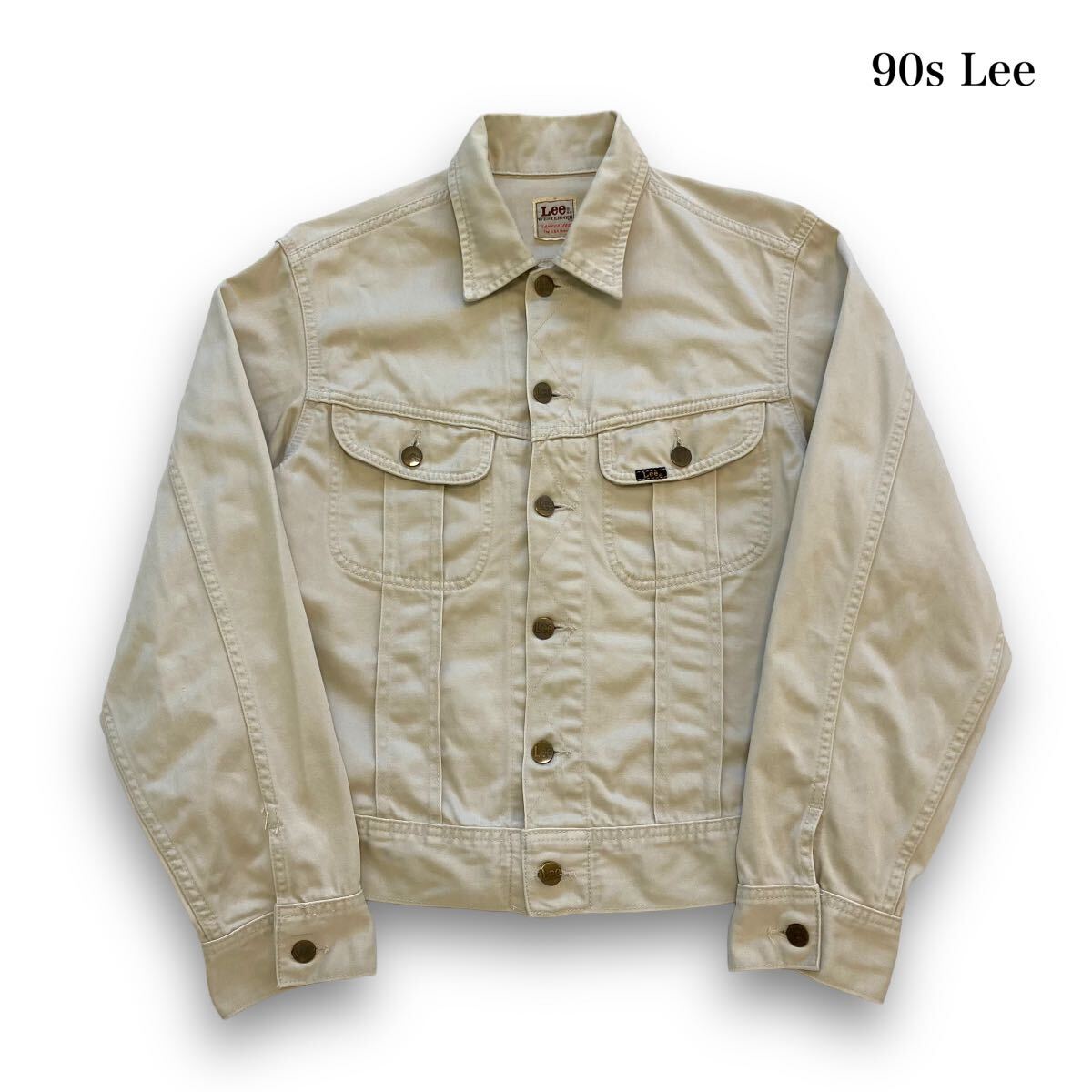 Lee Westerner】90s リーウエスターナー 生成りジャケット 古着 Lee Westerner】90s リーウエスターナー 生成りジャケット 古着