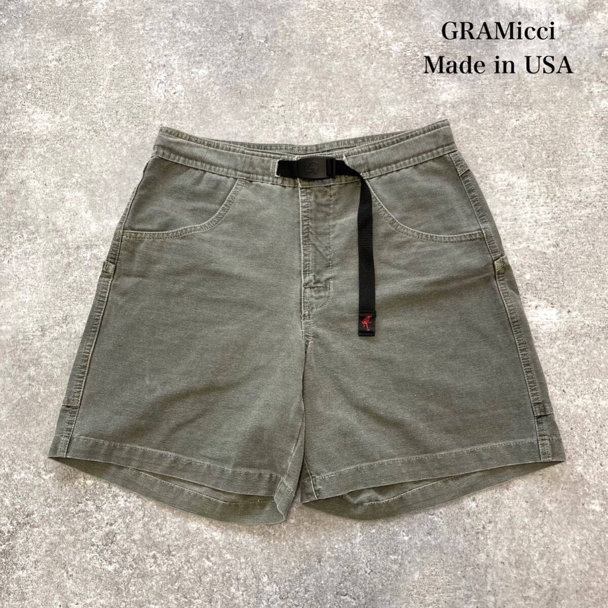 安いそれに目立つ GRAMICCI / ハーフ クライミングショーツ USA製 グラミチ】90s 男性用