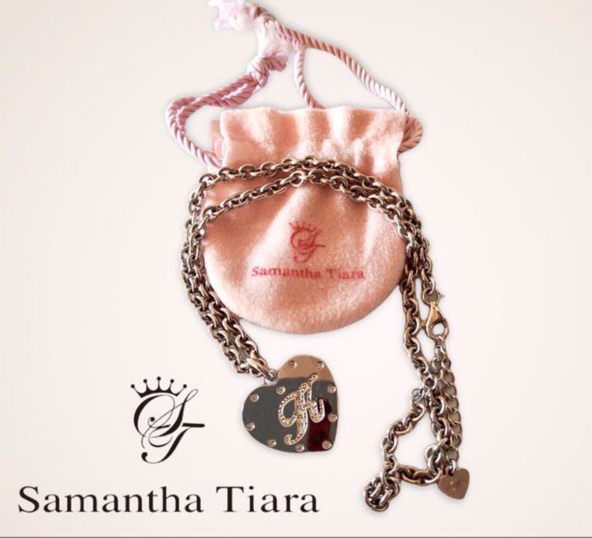 美品 Samantha Tiara サマンサティアラ イニシャルK ハート 美品 Samantha Tiara サマンサティアラ イニシャルK ハート
