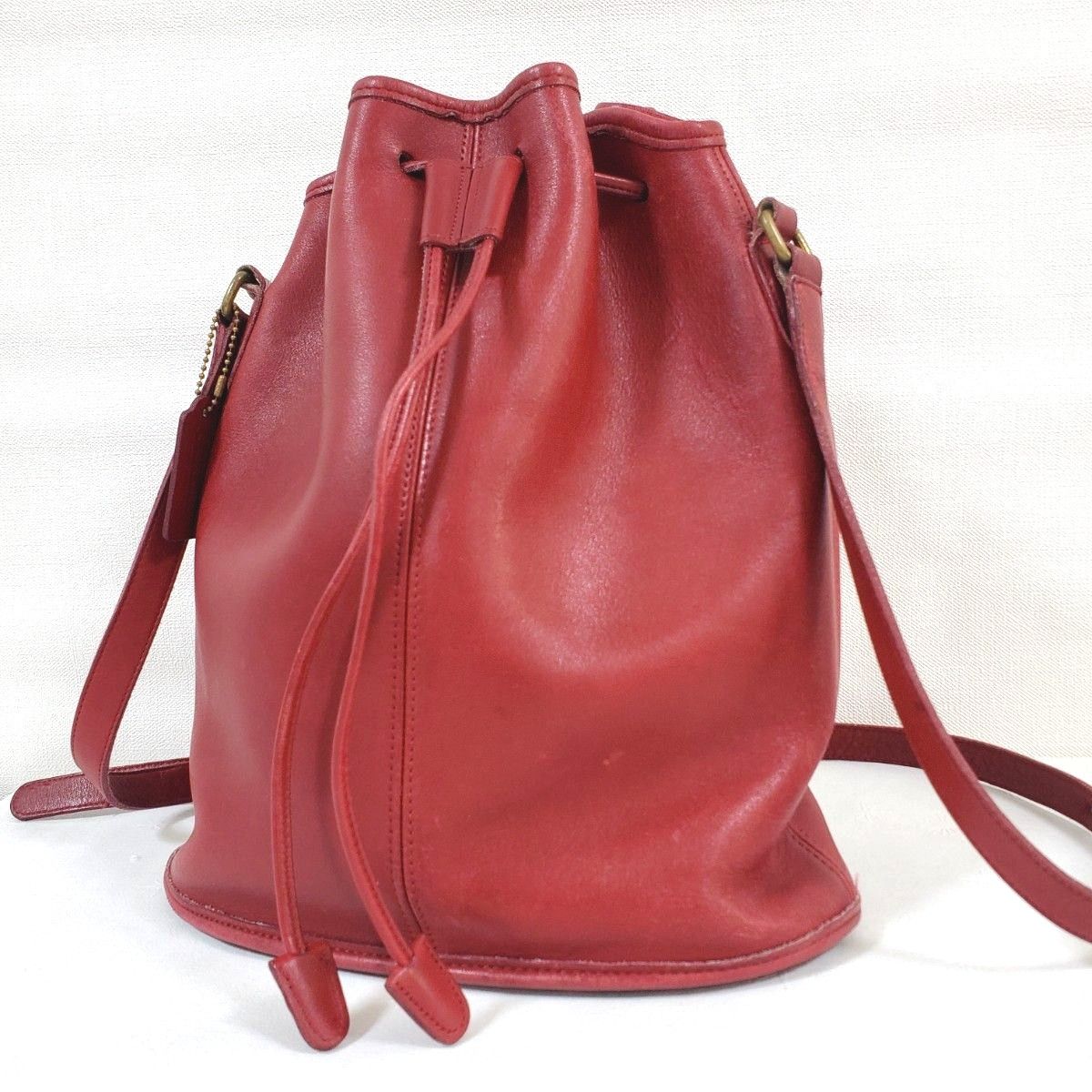レア COACH オールドコーチ 巾着 ショルダーバッグ USA製 9946 レア COACH オールドコーチ 巾着 ショルダーバッグ USA製 9946