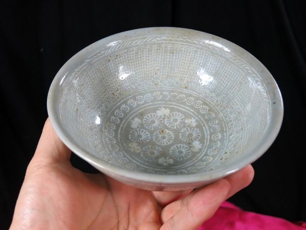 d 三島茶碗 李朝時代 朝鮮半島 陶器 / 象嵌 文房具 白磁 染付 d 三島茶碗 李朝時代 朝鮮半島 陶器 / 象嵌 文房具 白磁 染付