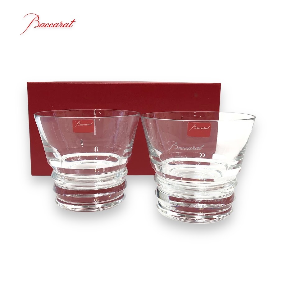 【ITNIKWEQUN1A】未使用 Baccarat バカラ ロックグラス ベガ ペア 箱付き
