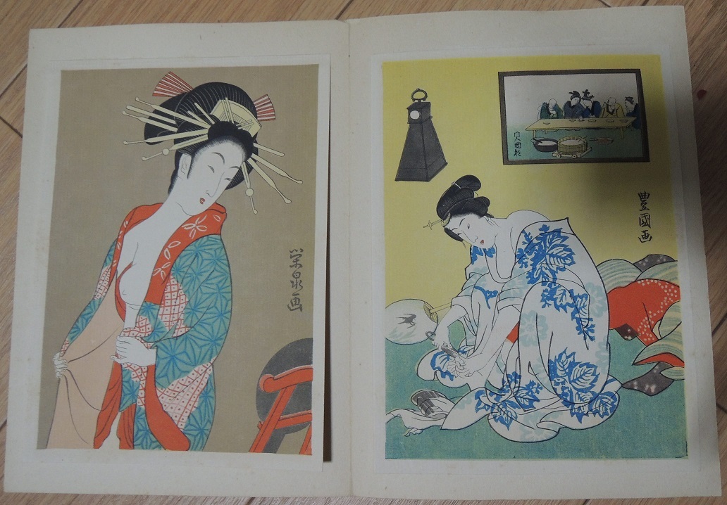 逸品! 浮世絵春画名品集成32枚 昭和六年 浮世絵刊行会 錦絵 艶 逸品! 浮世絵春画名品集成32枚 昭和六年 浮世絵刊行会 錦絵 艶