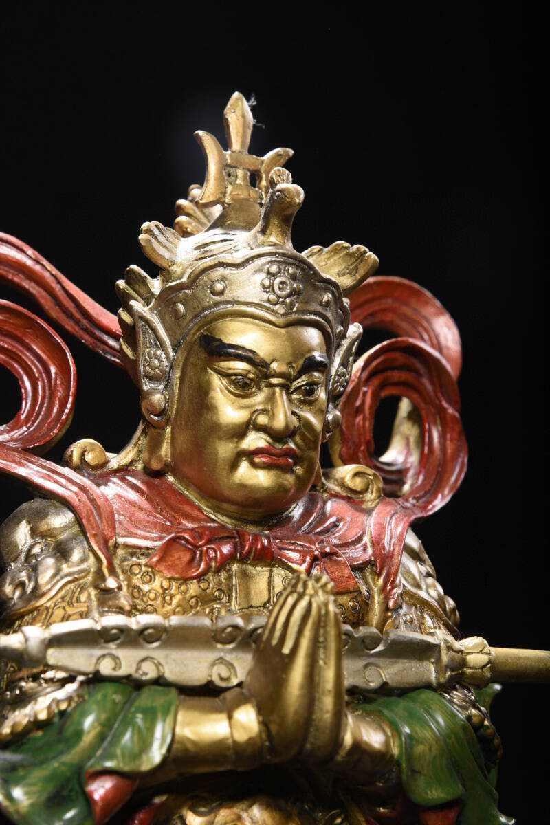 中国美術 時代 観音像 仏像 銅製 座像 両脇侍 一対 高7~7.4 中国美術 時代 観音像 仏像 銅製 座像 両脇侍 一対 高7~7.4