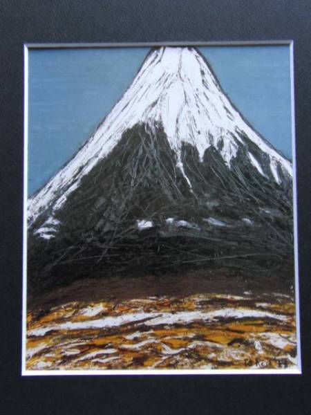 ..[ Mt Fuji ] rare frame for book of paintings in print .., new goods frame attaching, condition excellent, postage included,fir